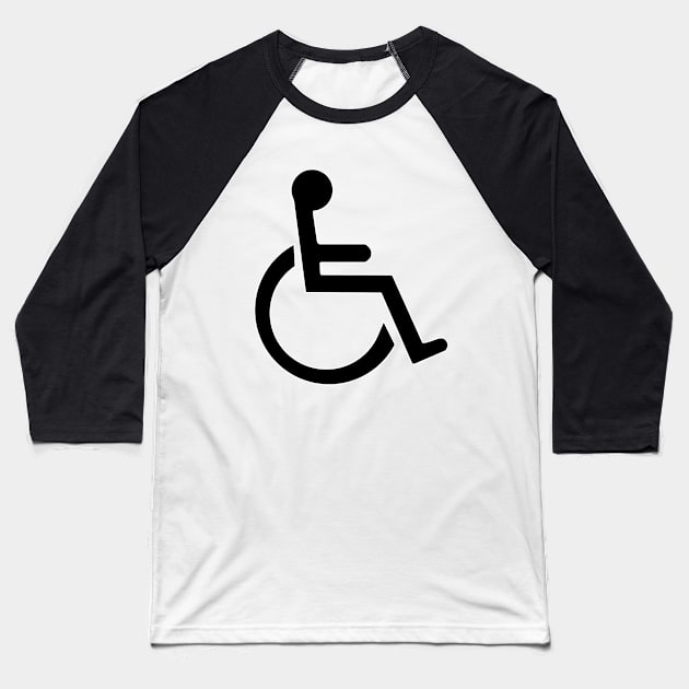 Whelchair Sign Baseball T-Shirt by DiegoCarvalho